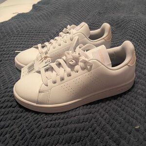 Adidas Women's White and Cream Sneakers